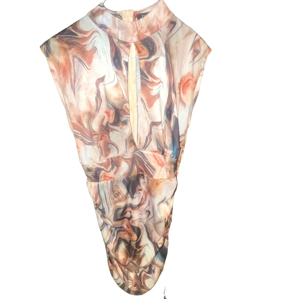 CHICME Marble Open Front Dress SIZE M